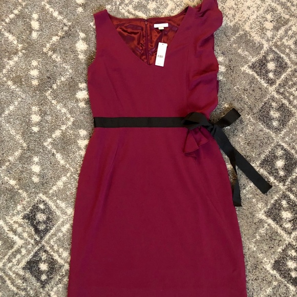 burgundy dress size 12